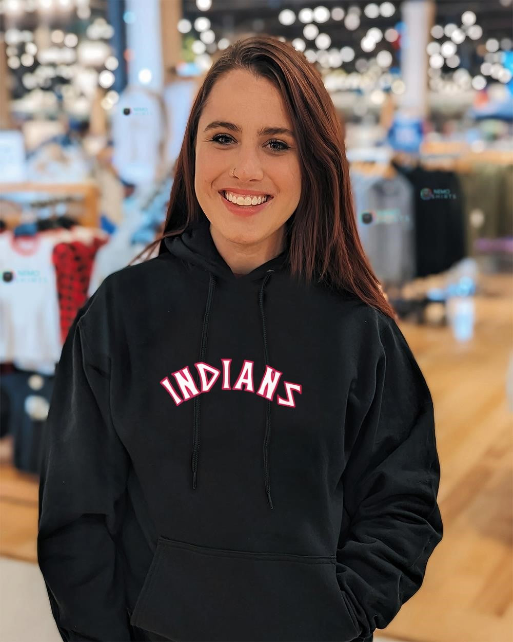 Cleveland Indians pullover jersey logo shirt