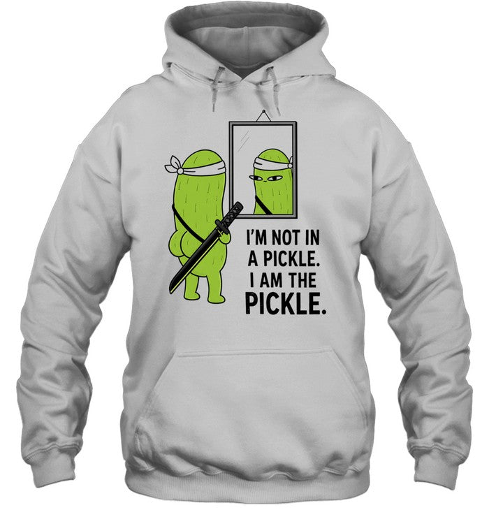 I’m not in a pickle I am the cartoon samurai katana mirror reflection Unisex T-Shirt