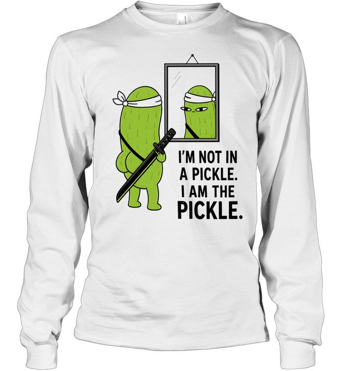 I’m not in a pickle I am the cartoon samurai katana mirror reflection Unisex T-Shirt