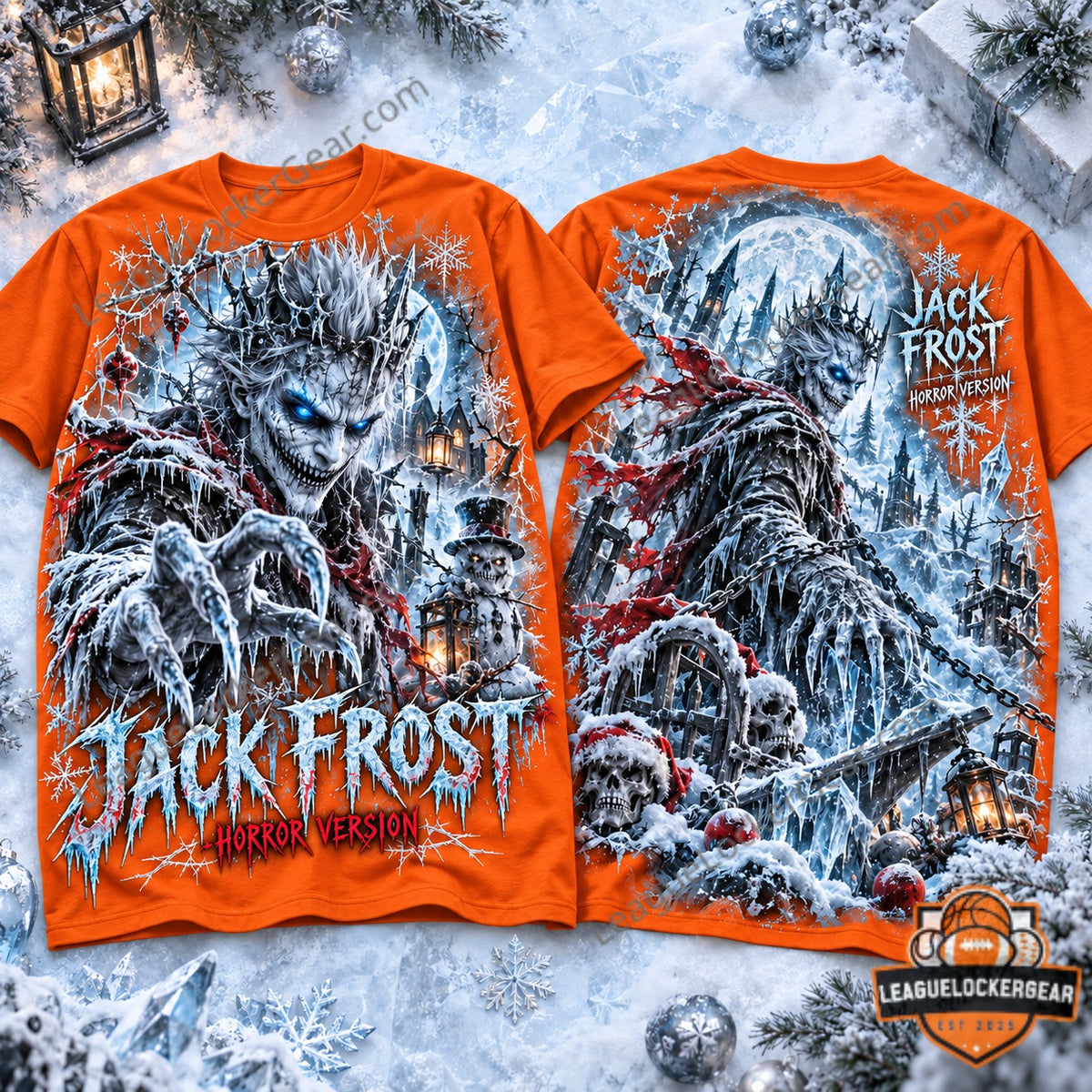 Jack Frost Horror Christmas 3D T-Shirt