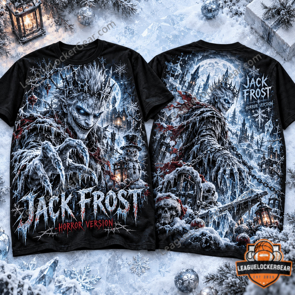 Jack Frost Horror Christmas 3D T-Shirt