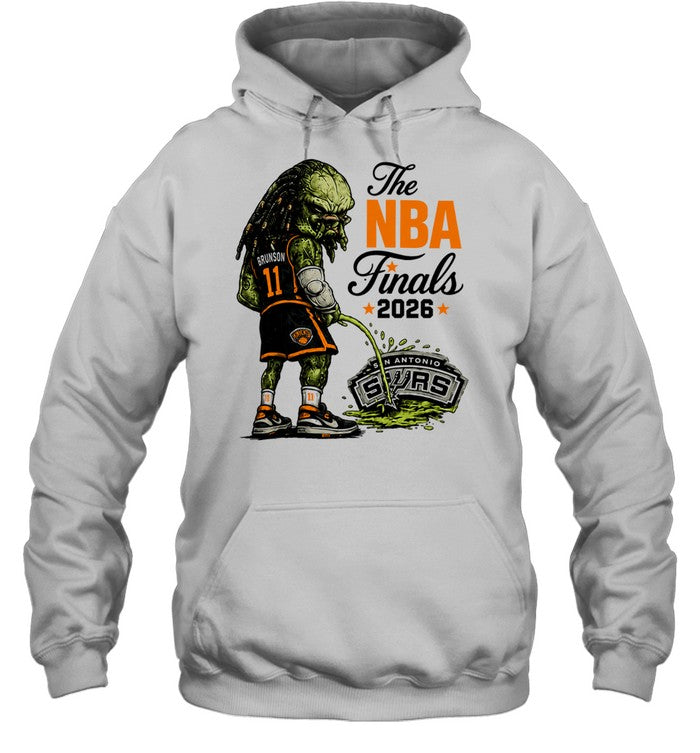 Jalen Brunson Predator Peeing On San Antonio Spurs Logo Parody Finals 2026 Unisex T-Shirt