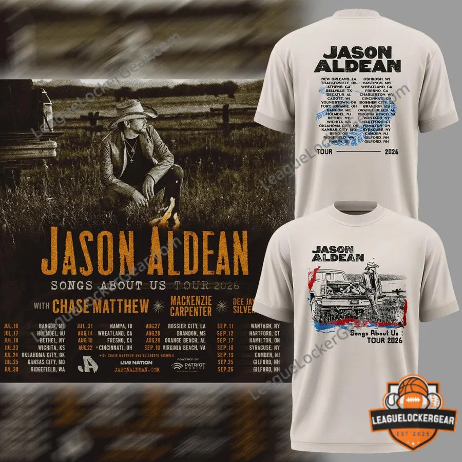 Jason Aldean Songs About Us Tour 2026 T-Shirt