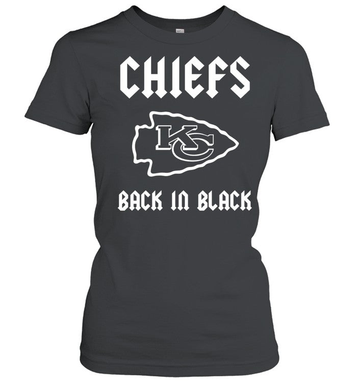 Kansas City Chiefs back in black logo Unisex T-Shirt