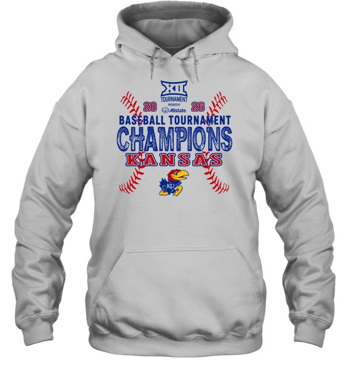 Kansas Jayhawks Big 12 Baseball Tournament 2026 Unisex T-Shirt