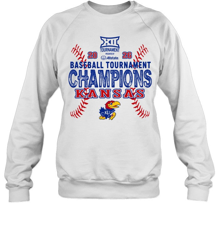 Kansas Jayhawks Big 12 Baseball Tournament 2026 Unisex T-Shirt