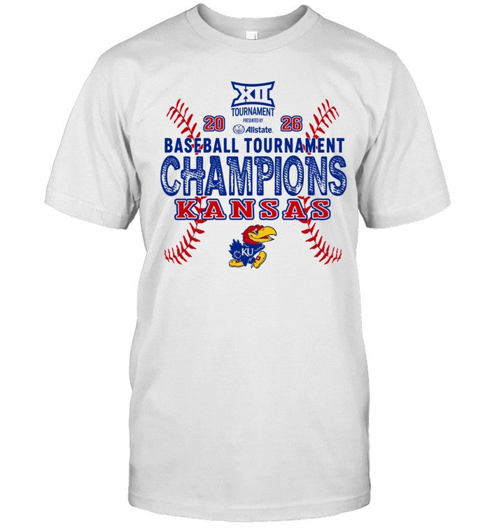 Kansas Jayhawks Big 12 Baseball Tournament 2026 Unisex T-Shirt