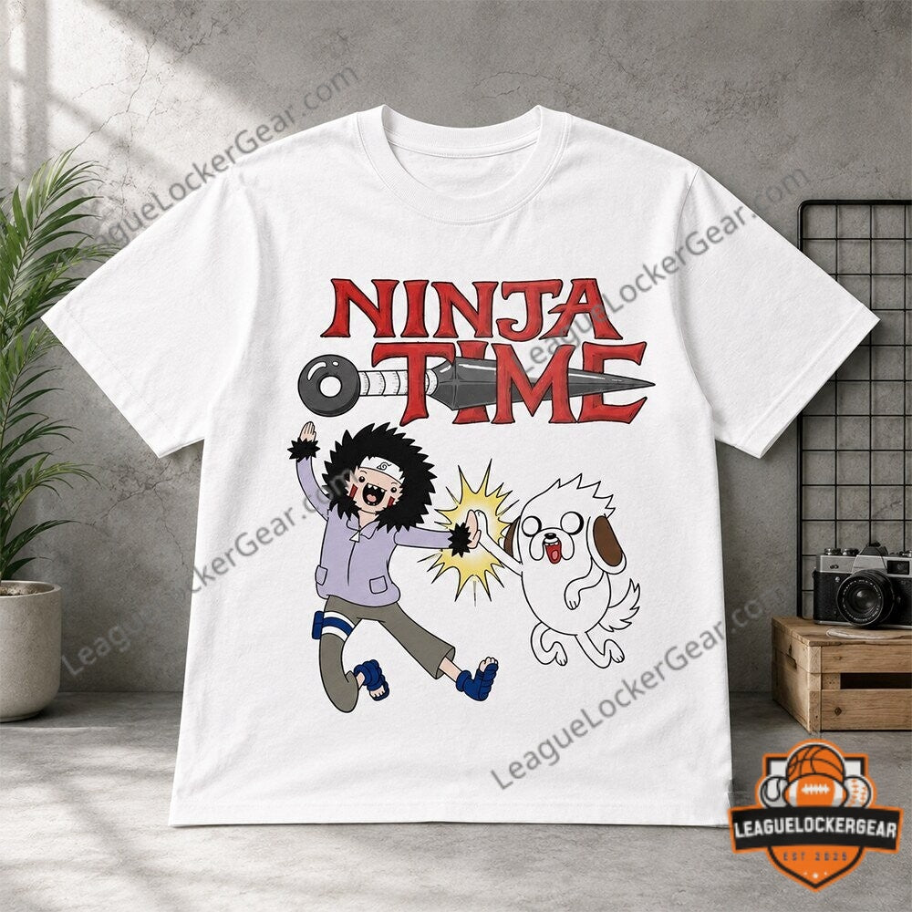 Kiba and Akamaru Ninja Time Parody T-Shirt