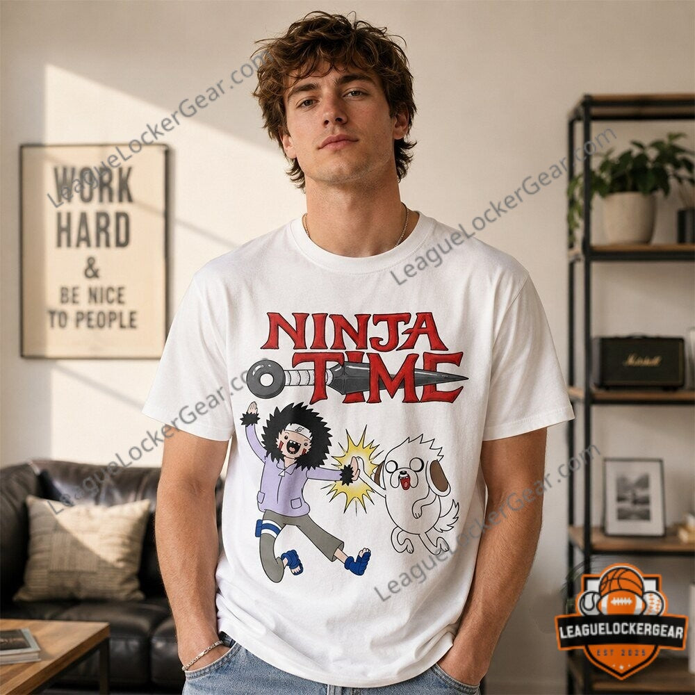 Kiba and Akamaru Ninja Time Parody T-Shirt