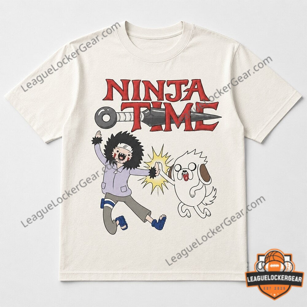 Kiba and Akamaru Ninja Time Parody T-Shirt