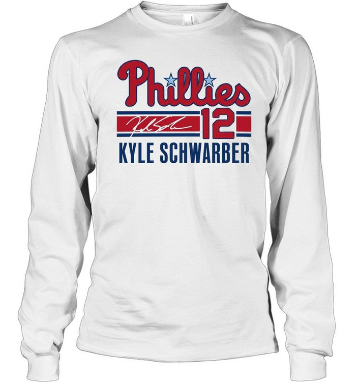 Kyle Schwarber Philadelphia Phillies 12 Signature Phillies Unisex T-Shirt