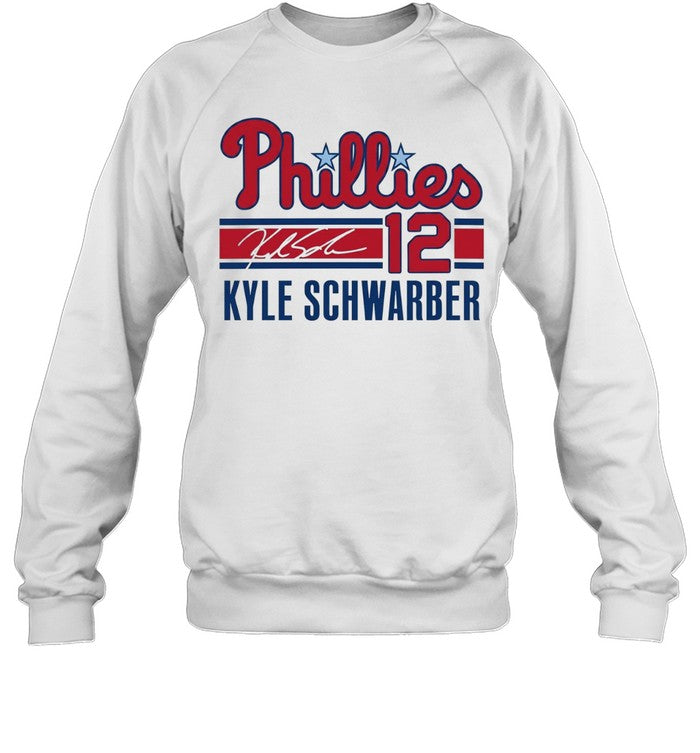 Kyle Schwarber Philadelphia Phillies 12 Signature Phillies Unisex T-Shirt
