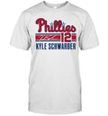 Kyle Schwarber Philadelphia Phillies 12 Signature Phillies Unisex T-Shirt