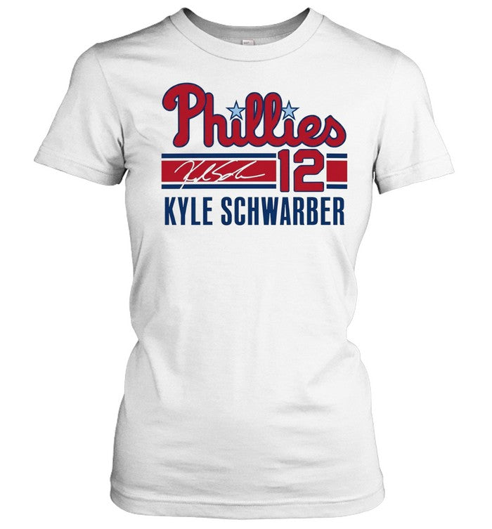Kyle Schwarber Philadelphia Phillies 12 Signature Phillies Unisex T-Shirt