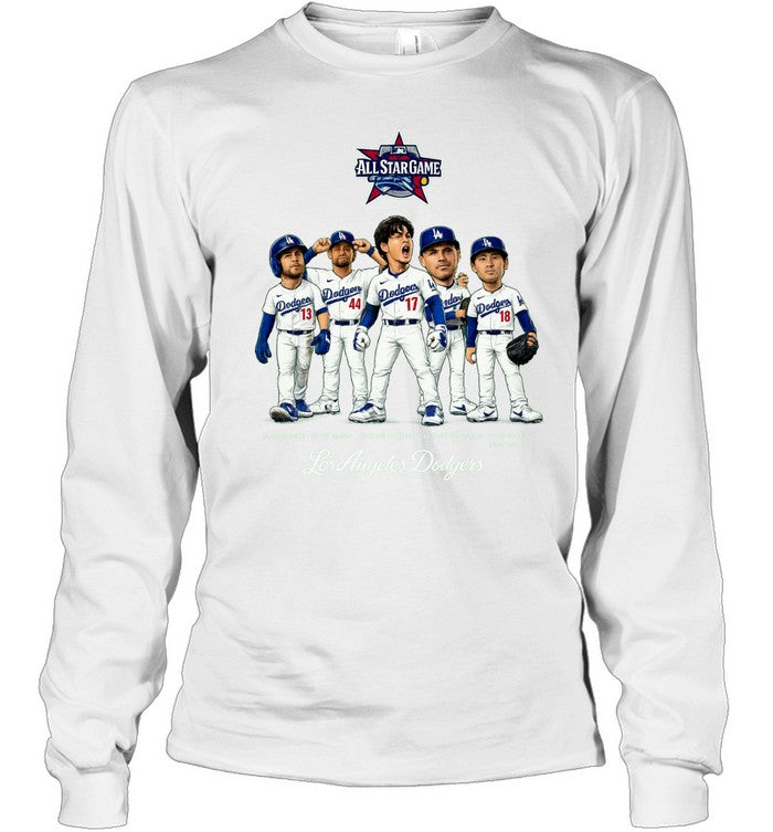 LA Dodgers Shohei Ohtani Freddie Freeman Max Muncy Andy Pages and Yoshinobu Yamamoto Unisex T-Shirt