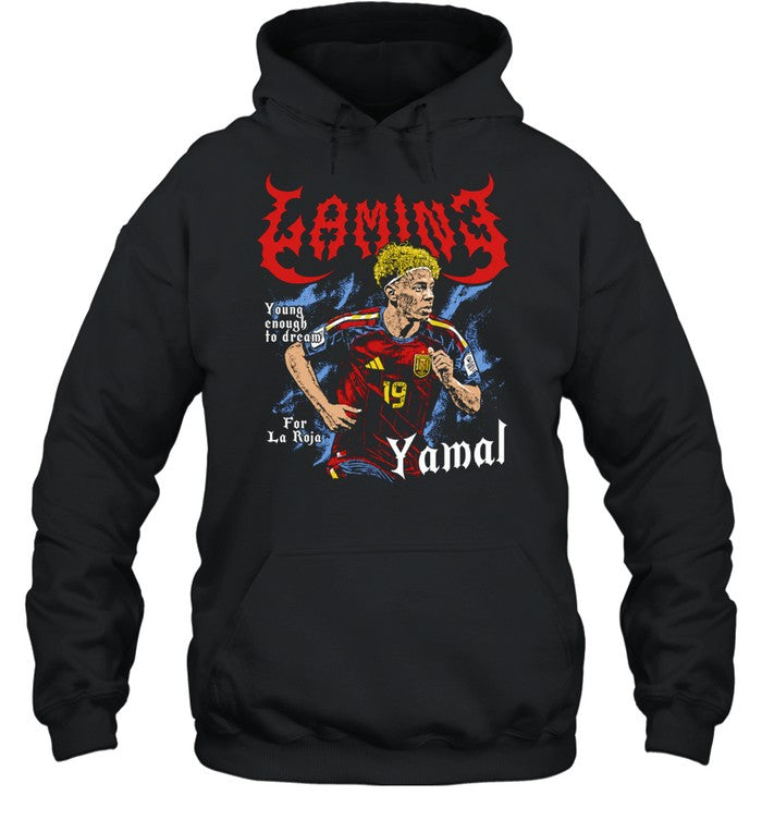 Lamine Yamal Spain National Team La Roja Young enough to dream Gaming Unisex T-Shirt