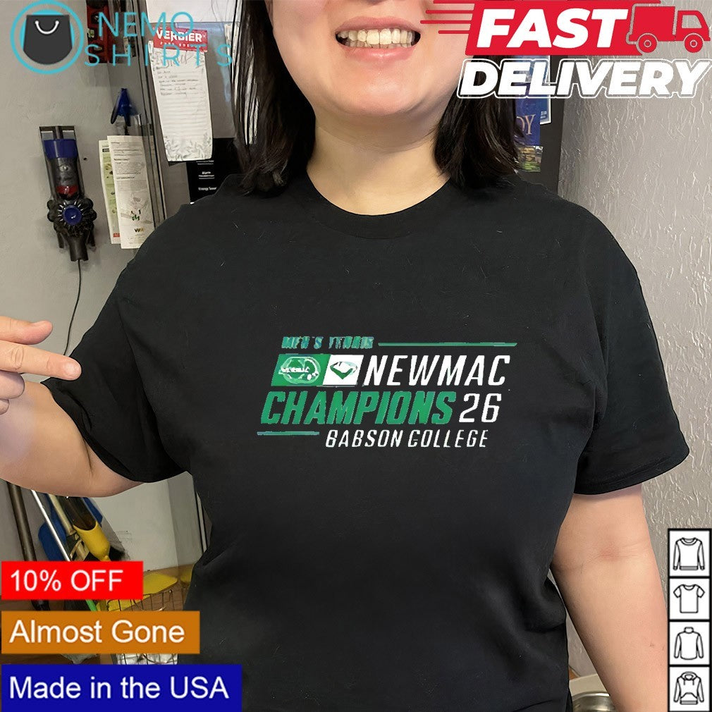 Babson College Men’s Tennis 2026 NEWMAC Champions shirt