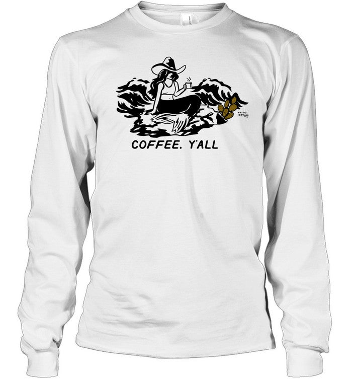 Mermaid coffee cup coffee y’all Unisex T-Shirt