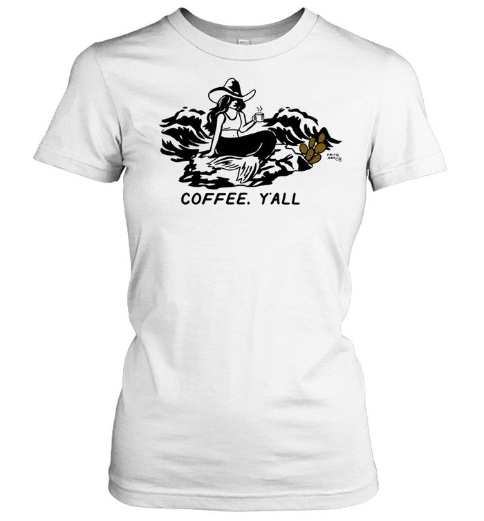 Mermaid coffee cup coffee y’all Unisex T-Shirt