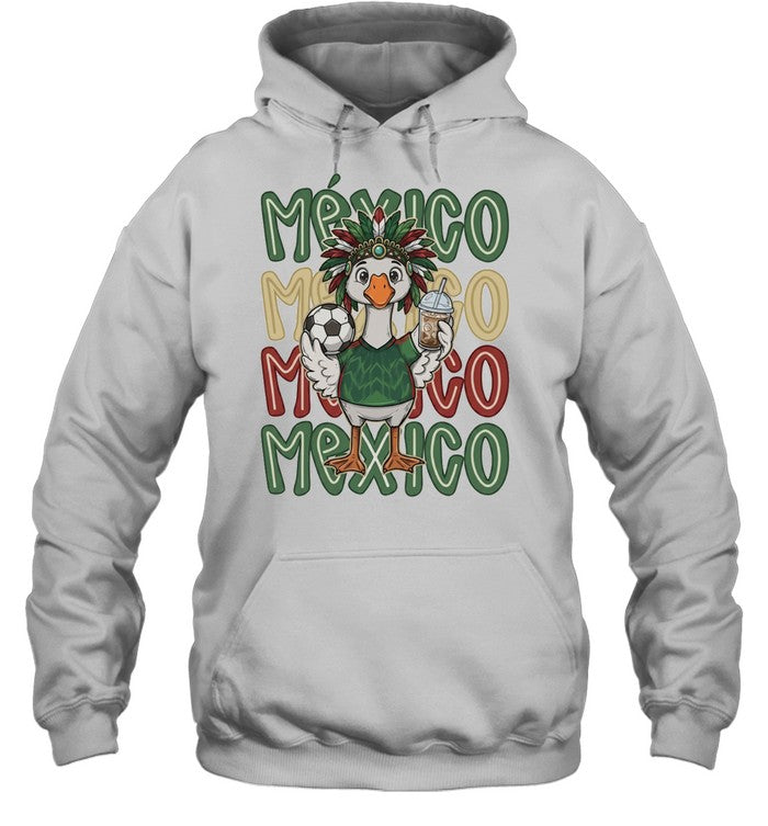 Mexico Soccer Goose with Football and Drink World Cup 2026 Unisex T-Shirt