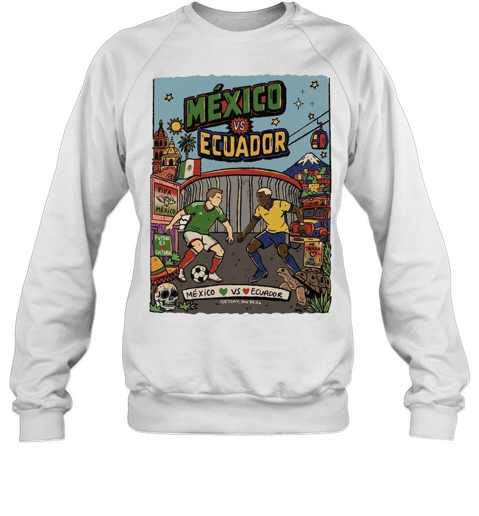 Mexico vs Ecuador Soccer Match Tuesday Jan 30 26 International Friendly World Cup 2026 Unisex T-Shirt