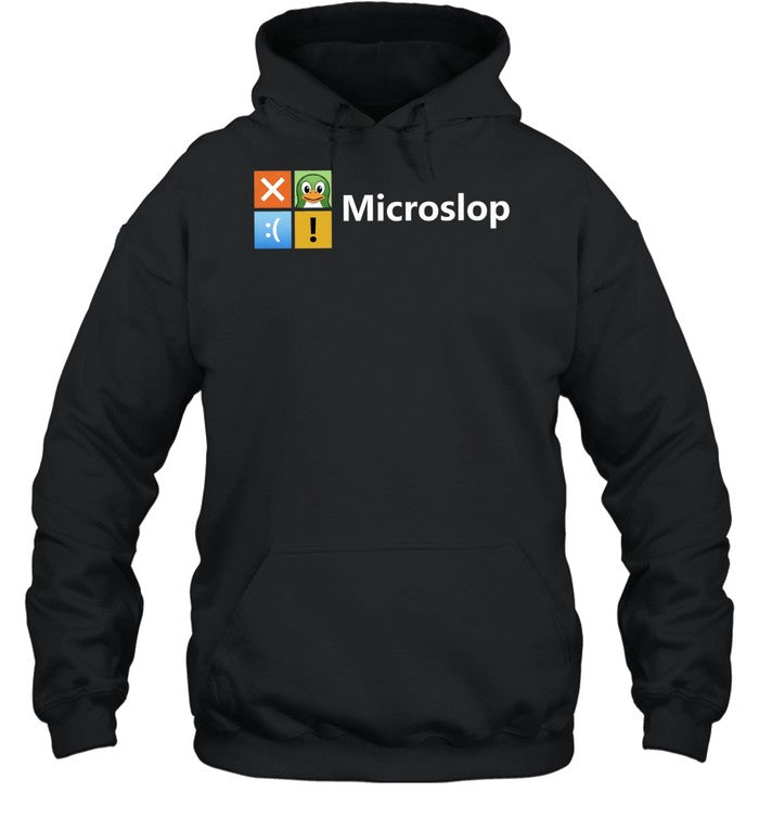 Microslop Parody Tech and Developer Logo Unisex T-Shirt