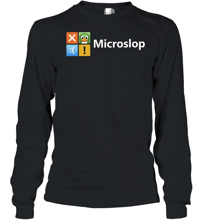 Microslop Parody Tech and Developer Logo Unisex T-Shirt