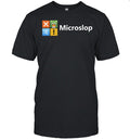 Microslop Parody Tech and Developer Logo Unisex T-Shirt
