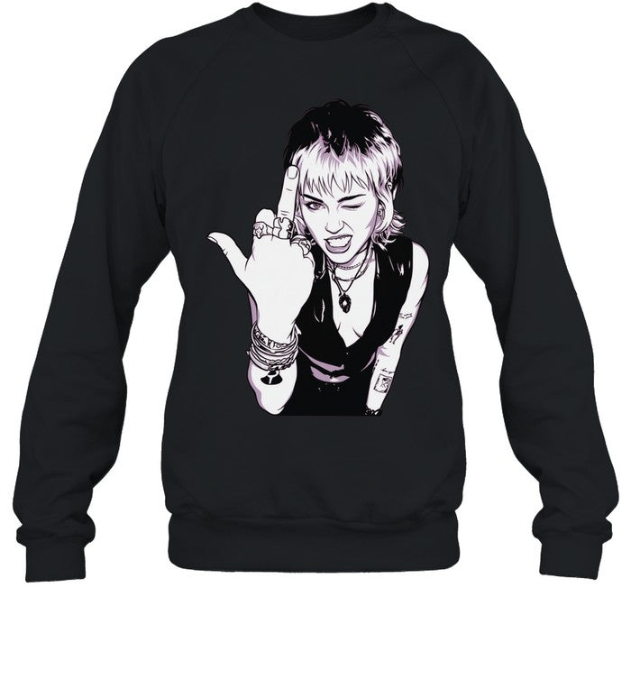 Miley Cyrus middle finger vintage Unisex T-Shirt