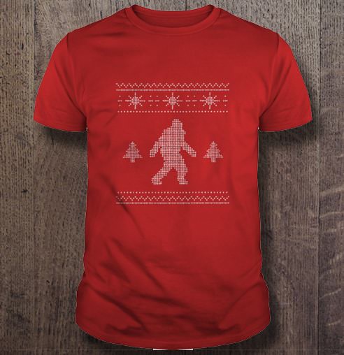 Bigfoot ugly christmas sweater