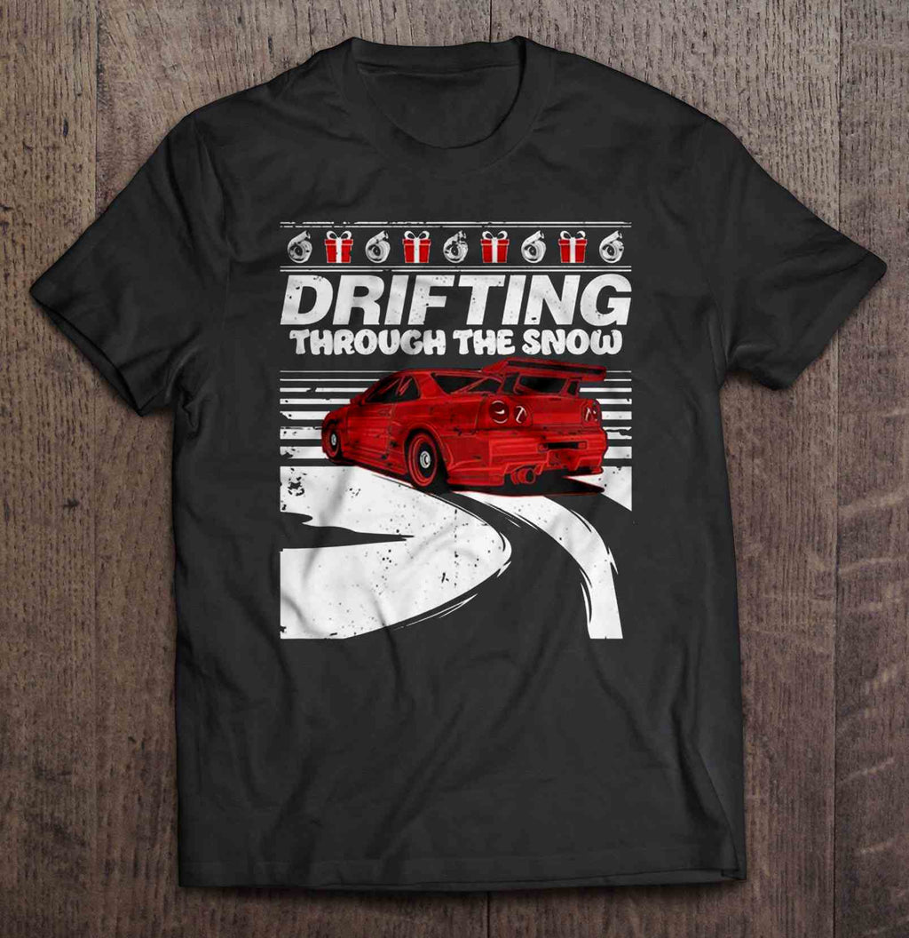 Drifting Through The Snow Car Racing Christmas Sweater
