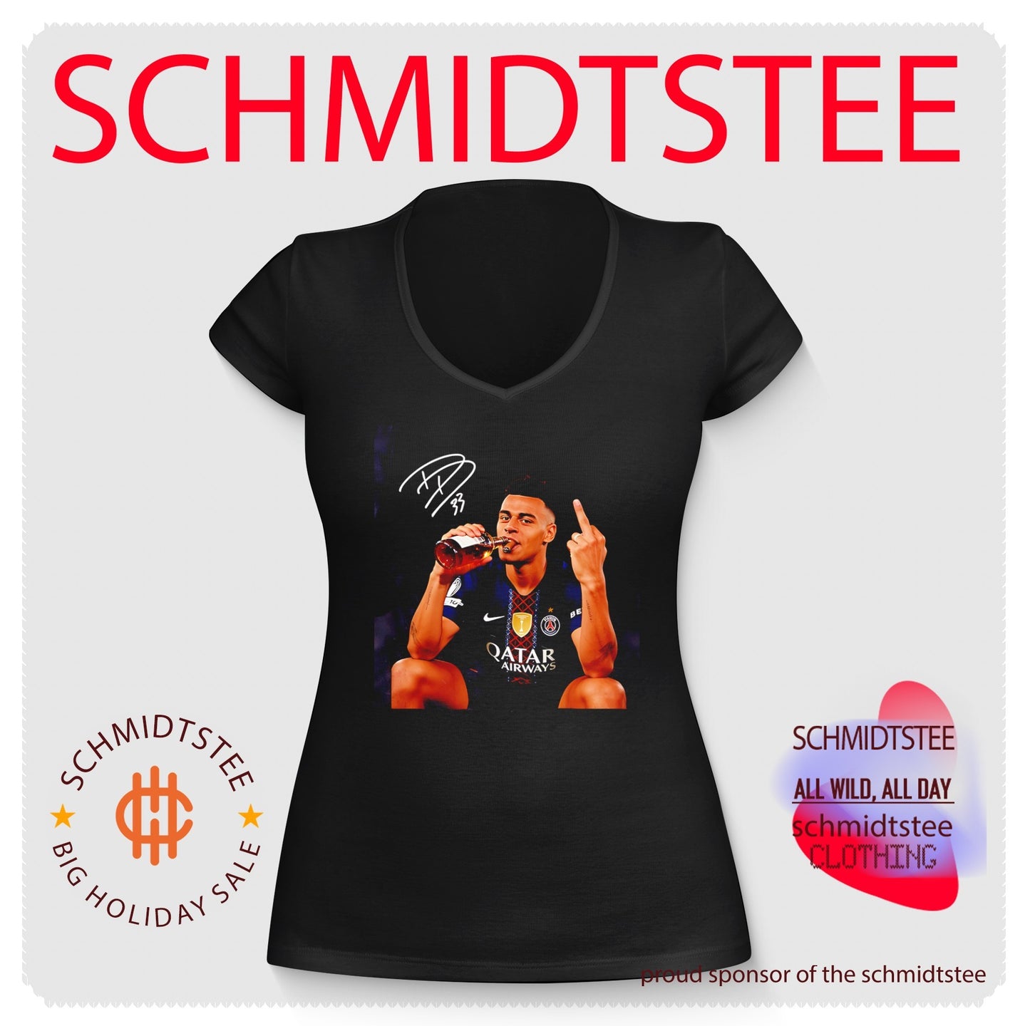Paris Saint-Germain Desire Doue Middle finger signature shirt
