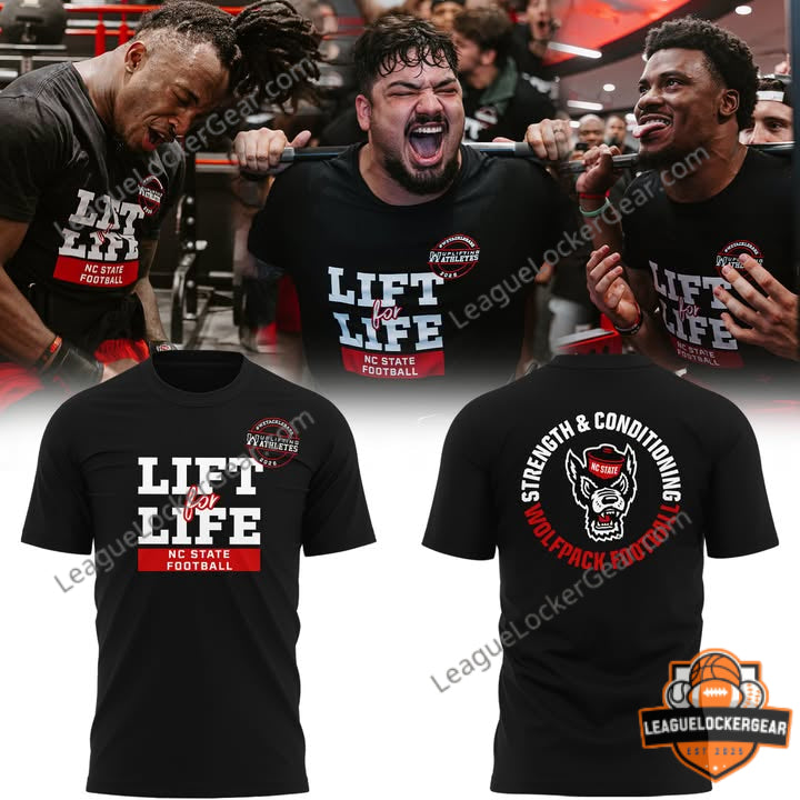 NC State Wolfpack “Lift for Life” 2026 T-Shirt