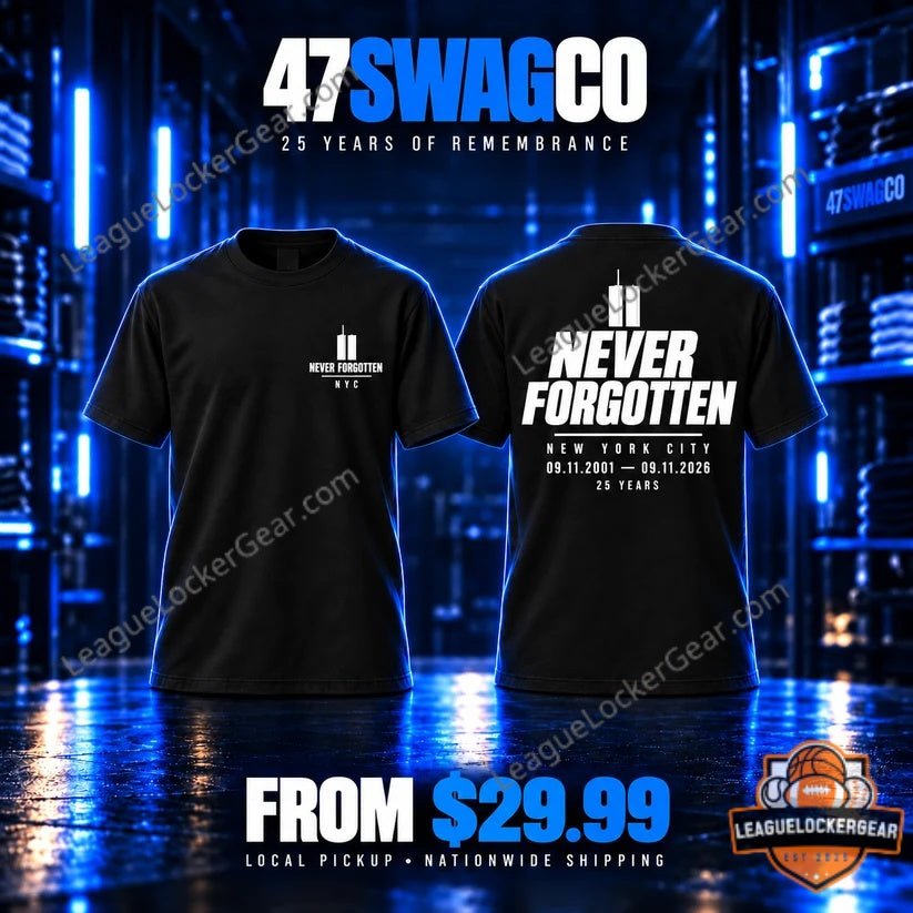 New York City September 11 25th Anniversary Memorial T-Shirt