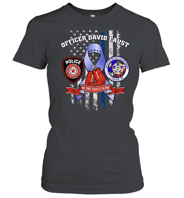 Officer David Faust Metropolitan Transit Authority Houston Metro Police Union Unisex T-Shirt