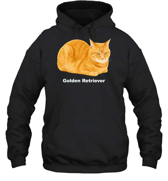 Orange tabby cat golden retriever sarcastic meme funny humor Unisex T-Shirt