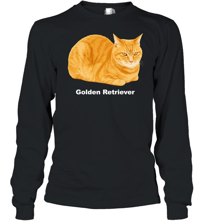 Orange tabby cat golden retriever sarcastic meme funny humor Unisex T-Shirt