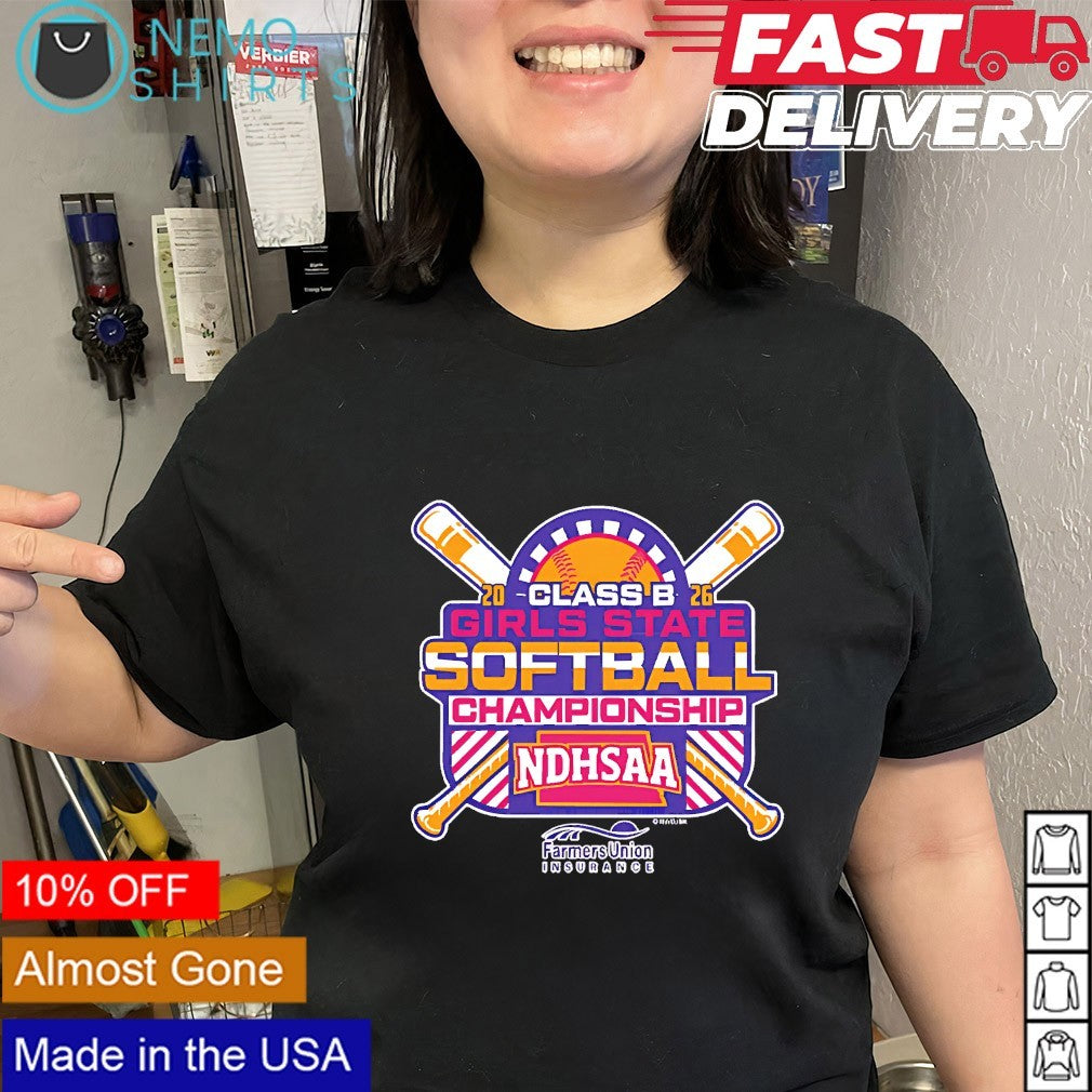 NDHSAA 2026 Class B State Softball Championship logo shirt