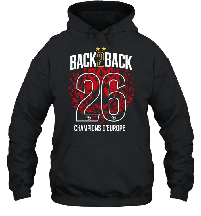 Paris Saint-Germain European 2026 Back 2 Back Unisex T-Shirt