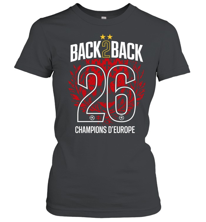 Paris Saint-Germain European 2026 Back 2 Back Unisex T-Shirt