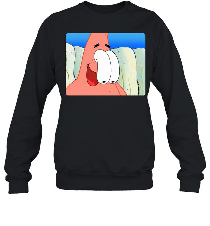 Patrick Star eyes outside Unisex T-Shirt
