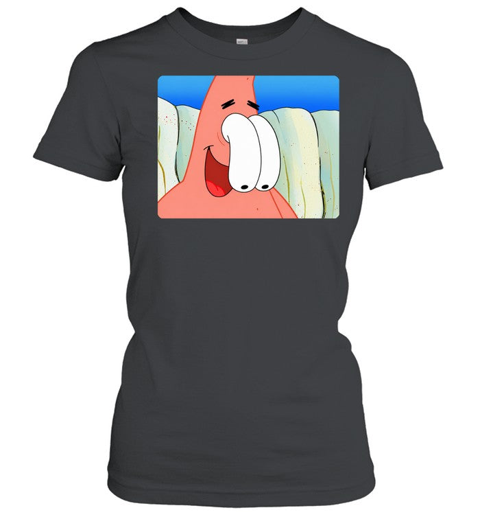 Patrick Star eyes outside Unisex T-Shirt