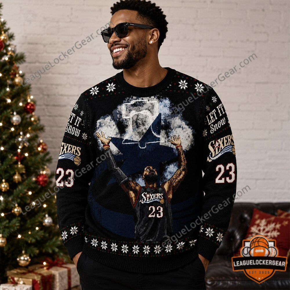 Philadelphia 76ers LeBron Ugly Christmas Sweatshirt