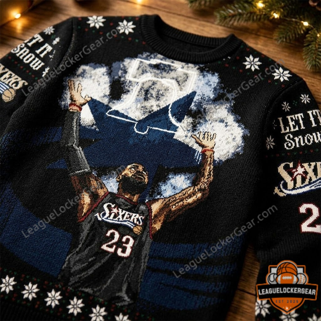 Philadelphia 76ers LeBron Ugly Christmas Sweatshirt