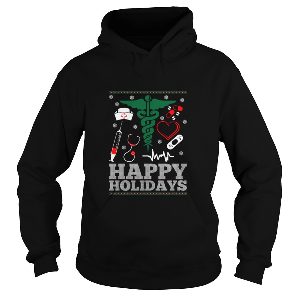 Happy holidays nurse ugly christmas sweater