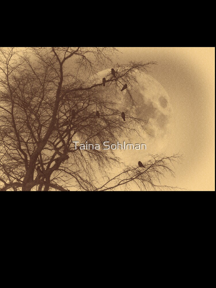 Crows against Full Moon by Taina Sohlman