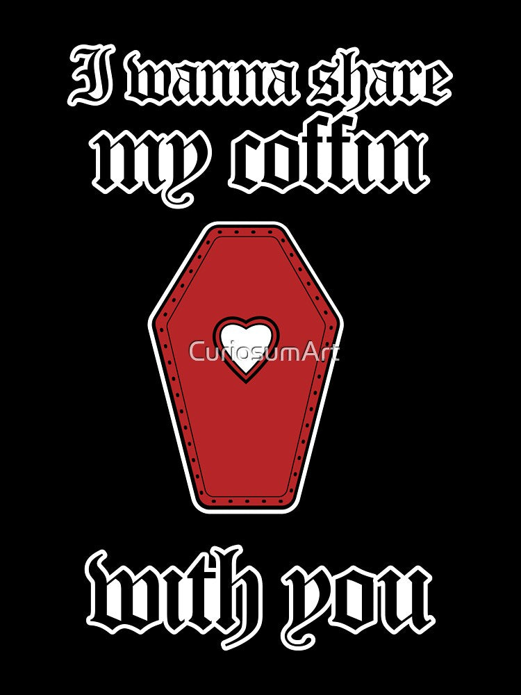 Share my coffin dots red - gothic valentine's day by CuriosumArt