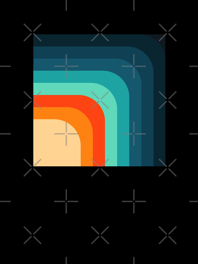 70s Retro Color Geometric Vintage Pattern by ind3finite
