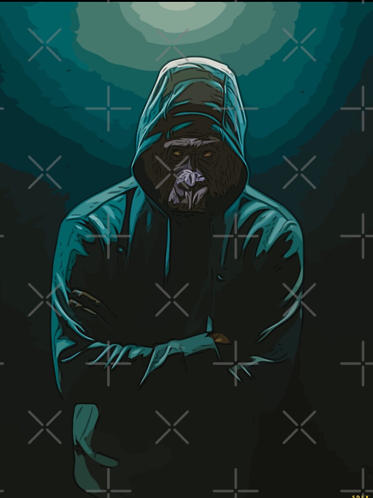 Gorilla Hoodie by CattlettArt