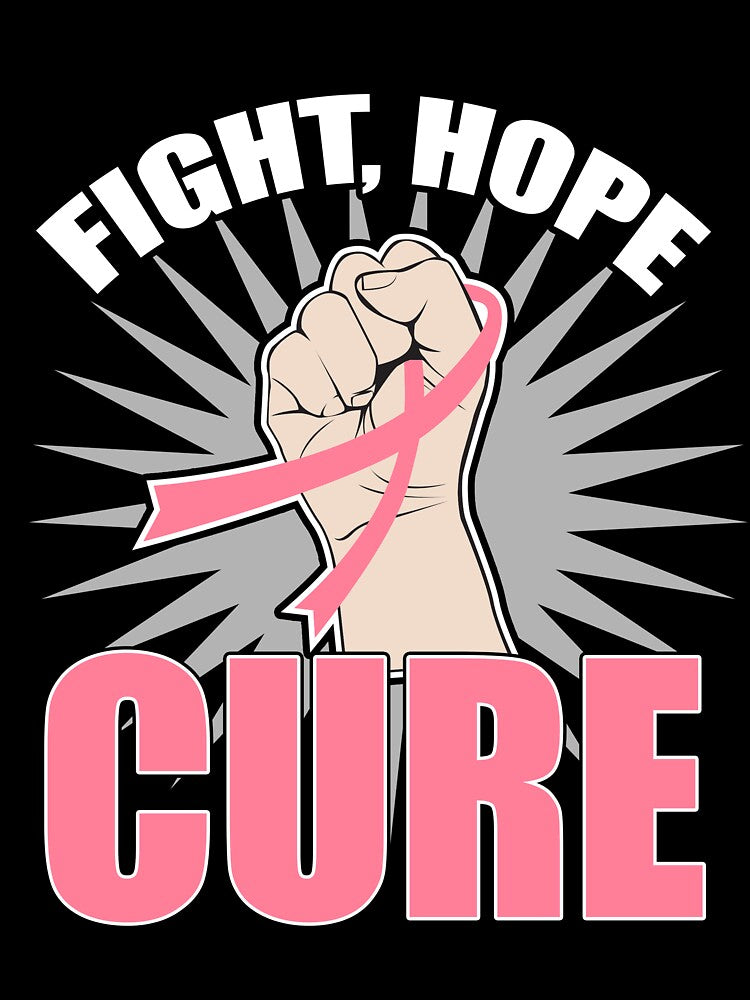 Fight Hope Cure Breast Cancer Awareness T-Shirt by AllStarMerch